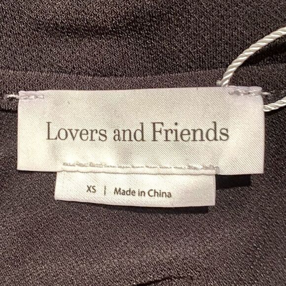 NWT Lovers + Friends black long sleeve cold shoulder jumpsuit w/Pockets XS - Picture 3 of 7